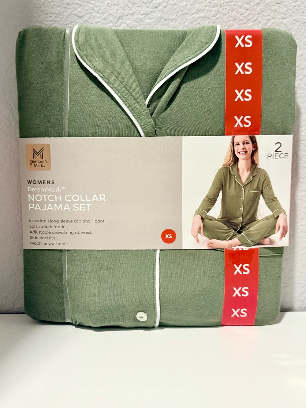 Notch collar pijama set